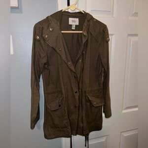 Forever 21 Cargo Army Green Jacket